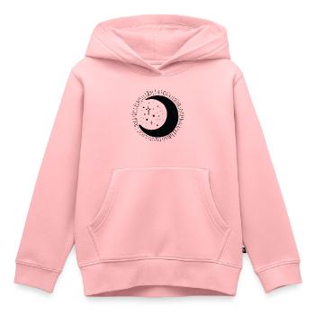 Mond - Kinder Premium Organic Hoodie - Rosa - Vorne - AI Model Kid Female (0cm)