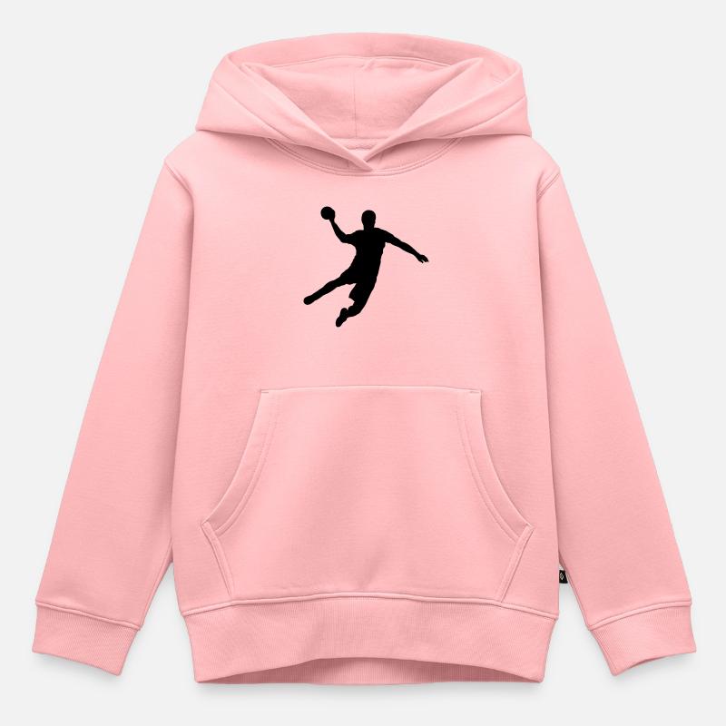 Handball - Sweat Premium à capuche enfant bio - rose