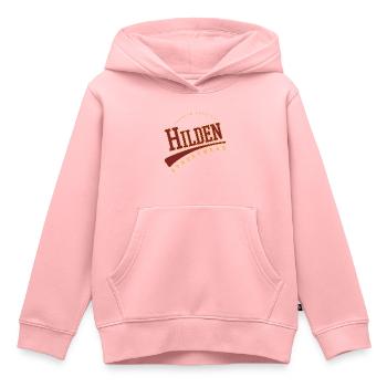 Hilden, Allemagne, Style collège lycée - Sweat Premium à capuche enfant bio - rose - Devant - AI Model Kid Female (0cm)