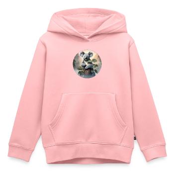 Koala / Tierwelt / Eukalyptus / Baumbewohner / Zoo - Kinder Premium Organic Hoodie - Rosa - Vorne - AI Model Kid Female (0cm)