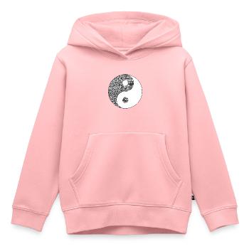 yin yang - Kinder Premium Organic Hoodie - Rosa - Vorne - AI Model Kid Female (0cm)