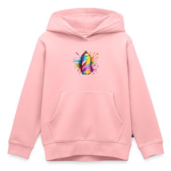 Bombe aérosol / Art / Spray / Street Art / Mur - Sweat Premium à capuche enfant bio - rose - Devant - AI Model Kid Female (0cm)