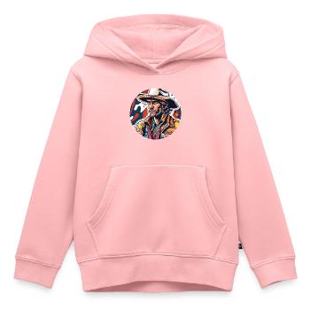 Cowboy / Wild West / Desert / Lasso / Rodeo - Kids Premium Organic Hoodie - rose - Front - AI Model Kid Female (0cm)