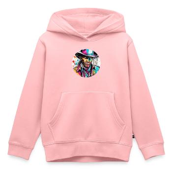 Cowboy / Wild West / Desert / Lasso / Rodeo - Kids Premium Organic Hoodie - rose - Front - AI Model Kid Female (0cm)