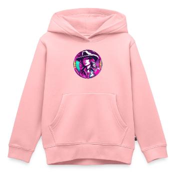 Cow Girl / Wild West / Desert / Lasso / Rodeo - Kids Premium Organic Hoodie - rose - Front - AI Model Kid Female (0cm)