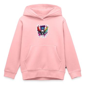 Motte / Tier / Insekt / Larve / Schädling - Kinder Premium Organic Hoodie - Rosa - Vorne - AI Model Kid Female (0cm)