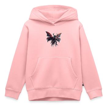 Mothman / Motte / Insekt / Fabelwesen / Flatterer - Kinder Premium Organic Hoodie - Rosa - Vorne - AI Model Kid Female (0cm)