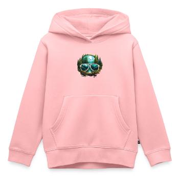 Sonnenbrille / Reflektion / Wald / Spiegelung - Kinder Premium Organic Hoodie - Rosa - Vorne - AI Model Kid Female (0cm)