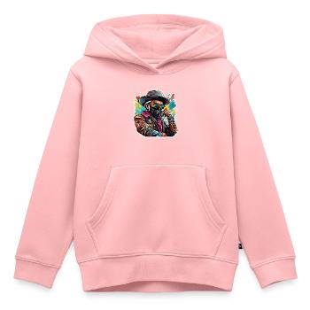 Cowboy / Wild West / Desert / Lasso / Rodeo - Kids Premium Organic Hoodie - rose - Front - AI Model Kid Female (0cm)