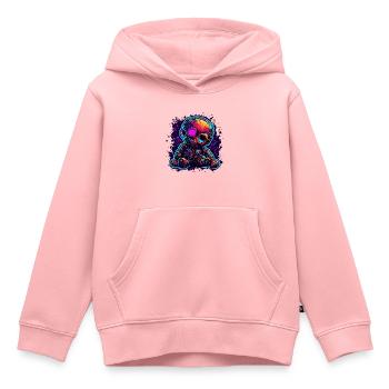 Horror Puppe / Halloween / gruselig / düster - Kinder Premium Organic Hoodie - Rosa - Vorne - AI Model Kid Female (0cm)