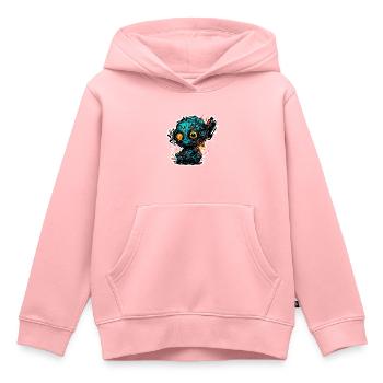 Horror Puppe / Halloween / gruselig / düster - Kinder Premium Organic Hoodie - Rosa - Vorne - AI Model Kid Female (0cm)