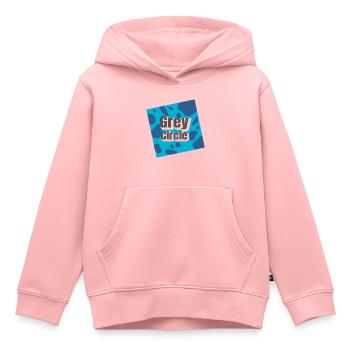 Rébellion de Blue Blotchy - Sweat Premium à capuche enfant bio - rose - Devant - AI Model Kid Female (0cm)