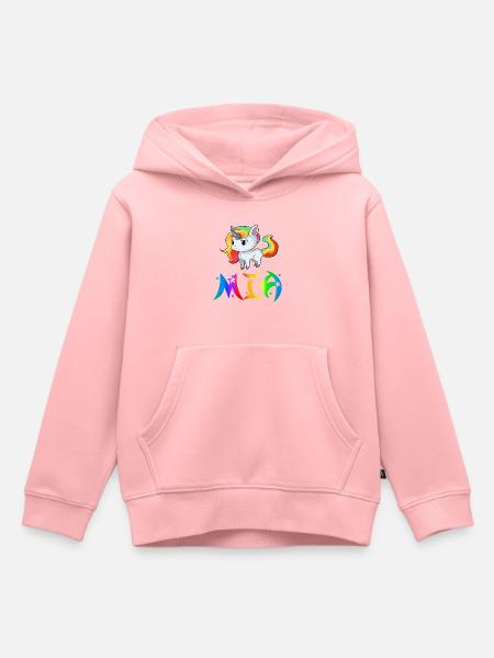 Mia Einhorn - Kinder Premium Organic Hoodie - Rosa