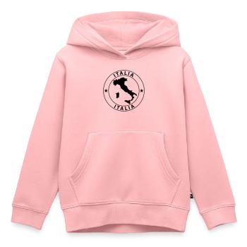 Italy - Kinder Premium Organic Hoodie - Rosa - Vorne - AI Model Kid Female (0cm)