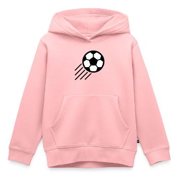football shot - Kids Premium Organic Hoodie - rose - Front - AI Model Kid Female (0cm)
