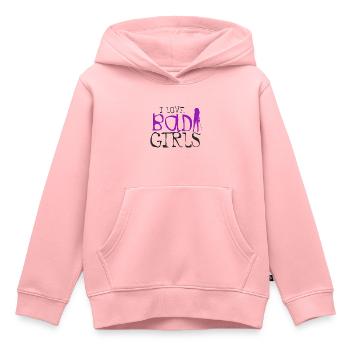 I love Bad Girls - Kinder Premium Organic Hoodie - Rosa - Vorne - AI Model Kid Female (0cm)