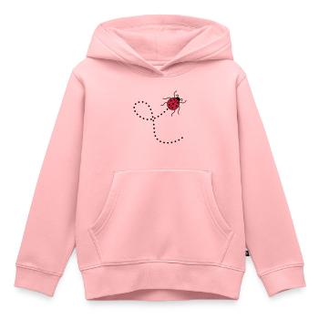 linie gestrichelt pfad weg marienkaefer klein sues - Kinder Premium Organic Hoodie - Rosa - Vorne - AI Model Kid Female (0cm)