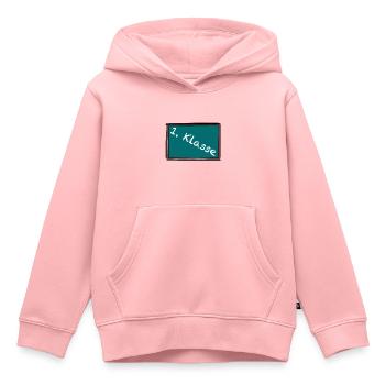 1. Klasse Tafel - Kinder Premium Organic Hoodie - Rosa - Vorne - AI Model Kid Female (0cm)