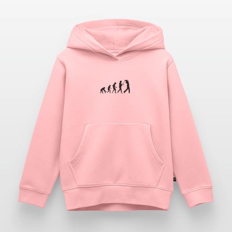 Golfer Evolution Golfer Golf evolution Kids Premium Organic Hoodie