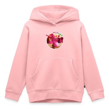 Käsefüße-Krake - Kinder Premium Organic Hoodie - Rosa - Vorne - AI Model Kid Female (0cm)