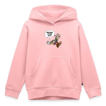 Asterix & Obelix geben niemals auf - Kinder Premium Organic Hoodie - Rosa - Vorne - AI Model Kid Female (0cm)