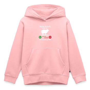Meine schafe rufen an...und ich muss gehen ! - Kinder Premium Organic Hoodie - Rosa - Vorne - AI Model Kid Female (0cm)