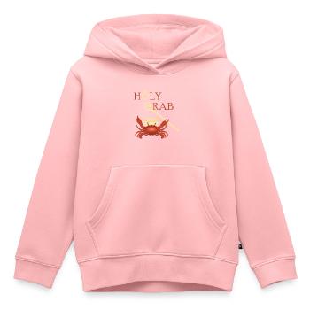 Funny Holy Crab: Holy Crab - Sweat Premium à capuche enfant bio - rose - Devant - AI Model Kid Female (0cm)
