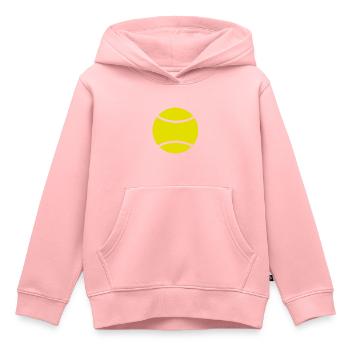 Balle de tennis cadeau sport balle le sport - Sweat Premium à capuche enfant bio - rose - Devant - AI Model Kid Female (0cm)