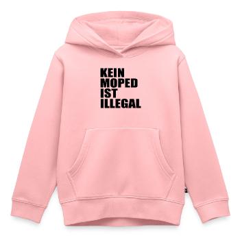 kein moped ist illegal - Kinder Premium Organic Hoodie - Rosa - Vorne - AI Model Kid Female (0cm)