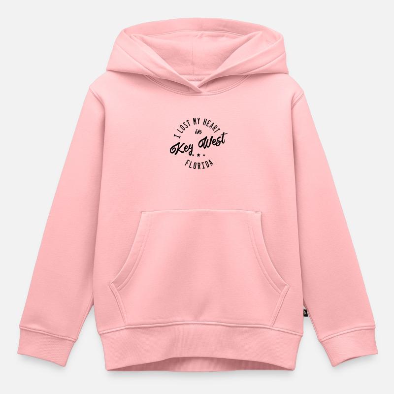 Key West Florida - Sweat Premium à capuche enfant bio - rose