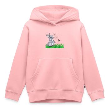 Name Cup Kids Rabbit Name Gift Lio - Kids Premium Organic Hoodie - rose - Front - AI Model Kid Female (0cm)