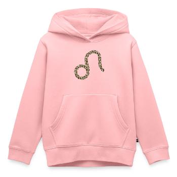 Sternzeichen Löwe - Kinder Premium Organic Hoodie - Rosa - Vorne - AI Model Kid Female (0cm)