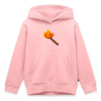 Stock Emote - Kinder Premium Organic Hoodie - Rosa - Vorne - AI Model Kid Female (0cm)