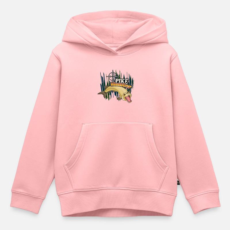 Brochet - Sweat Premium à capuche enfant bio - rose