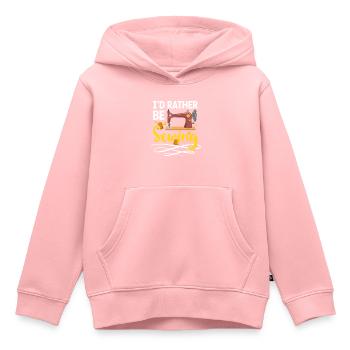 Schneiderin Nadel Stricken Maßschneider - Kinder Premium Organic Hoodie - Rosa - Vorne - AI Model Kid Female (0cm)