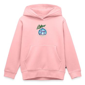 Blaue Kugel - Kinder Premium Organic Hoodie - Rosa - Vorne - AI Model Kid Female (0cm)