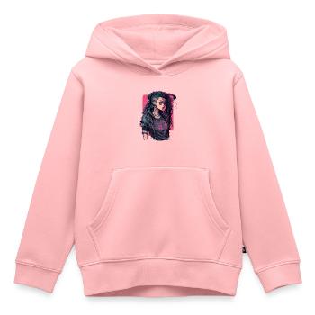 Science Fiction Girl das hervorragende Geschenk für - Kinder Premium Organic Hoodie - Rosa - Vorne - AI Model Kid Female (0cm)