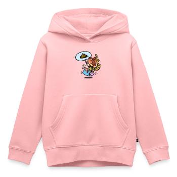 Pipikacka - Kinder Premium Organic Hoodie - Rosa - Vorne - AI Model Kid Female (0cm)
