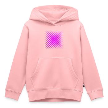 Pink Quadrat - Kinder Premium Organic Hoodie - Rosa - Vorne - AI Model Kid Female (0cm)