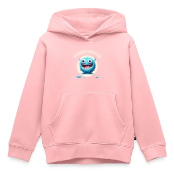CUDDLY MONSTER - Kids Premium Organic Hoodie - rose - Front - AI Model Kid Female (0cm)
