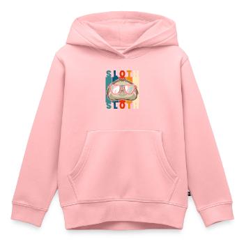 Chillen Rumhängen Gemütlich - Kinder Premium Organic Hoodie - Rosa - Vorne - AI Model Kid Female (0cm)