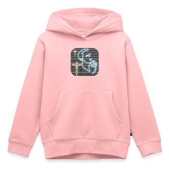 Amen (Prier) - Club WoW - Sweat Premium à capuche enfant bio - rose - Devant - AI Model Kid Female (0cm)