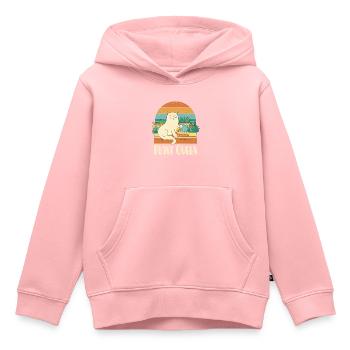 Reine des plantes - Sweat Premium à capuche enfant bio - rose - Devant - AI Model Kid Female (0cm)