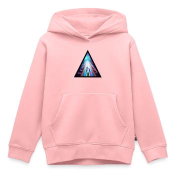 Seelenweg 07 - Sweat Premium à capuche enfant bio - rose - Devant - AI Model Kid Female (0cm)