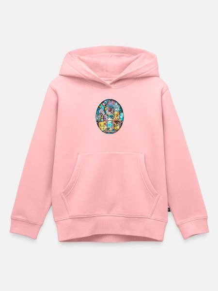Imaginarium 03 - Sweat Premium à capuche enfant bio - rose