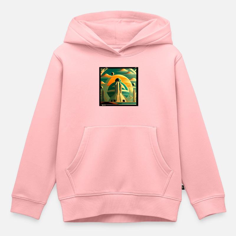 Univers alternatif - Sweat Premium à capuche enfant bio - rose