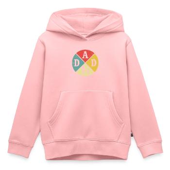 Father and daughter Retro Dad and daughter - Kids Premium Organic Hoodie - rose - Front - AI Model Kid Female (0cm)
