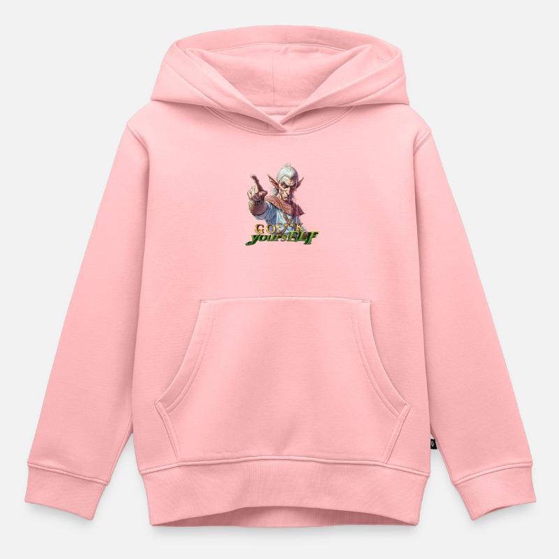 Elfe V.3 - Sweat Premium à capuche enfant bio - rose