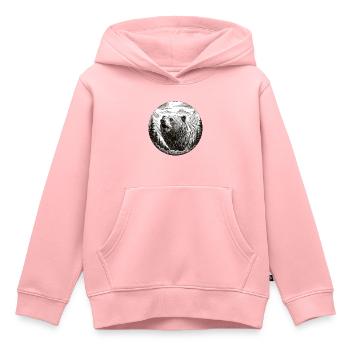 Grizzly Bär - Kinder Premium Organic Hoodie - Rosa - Vorne - AI Model Kid Female (0cm)