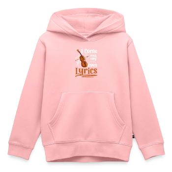 Musiker Bargeld Musikinstrument Entertainer - Kinder Premium Organic Hoodie - Rosa - Vorne - AI Model Kid Female (0cm)